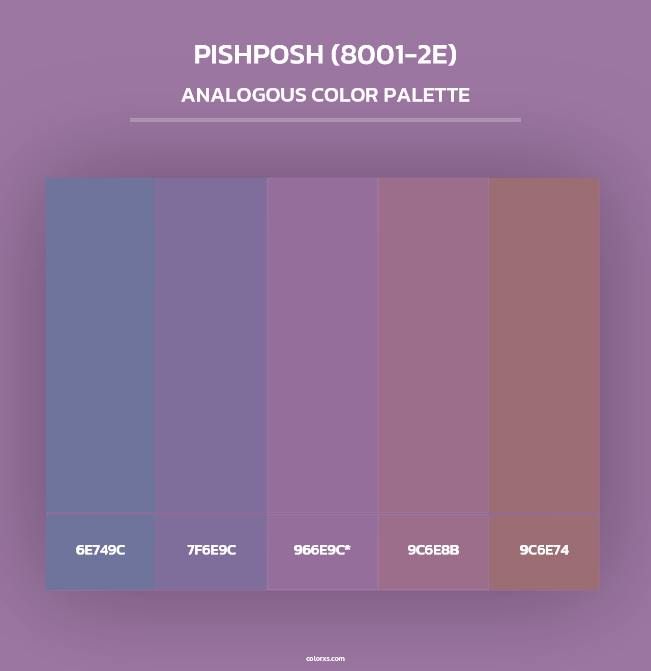 Pishposh (8001-2E) - Analogous Color Palette