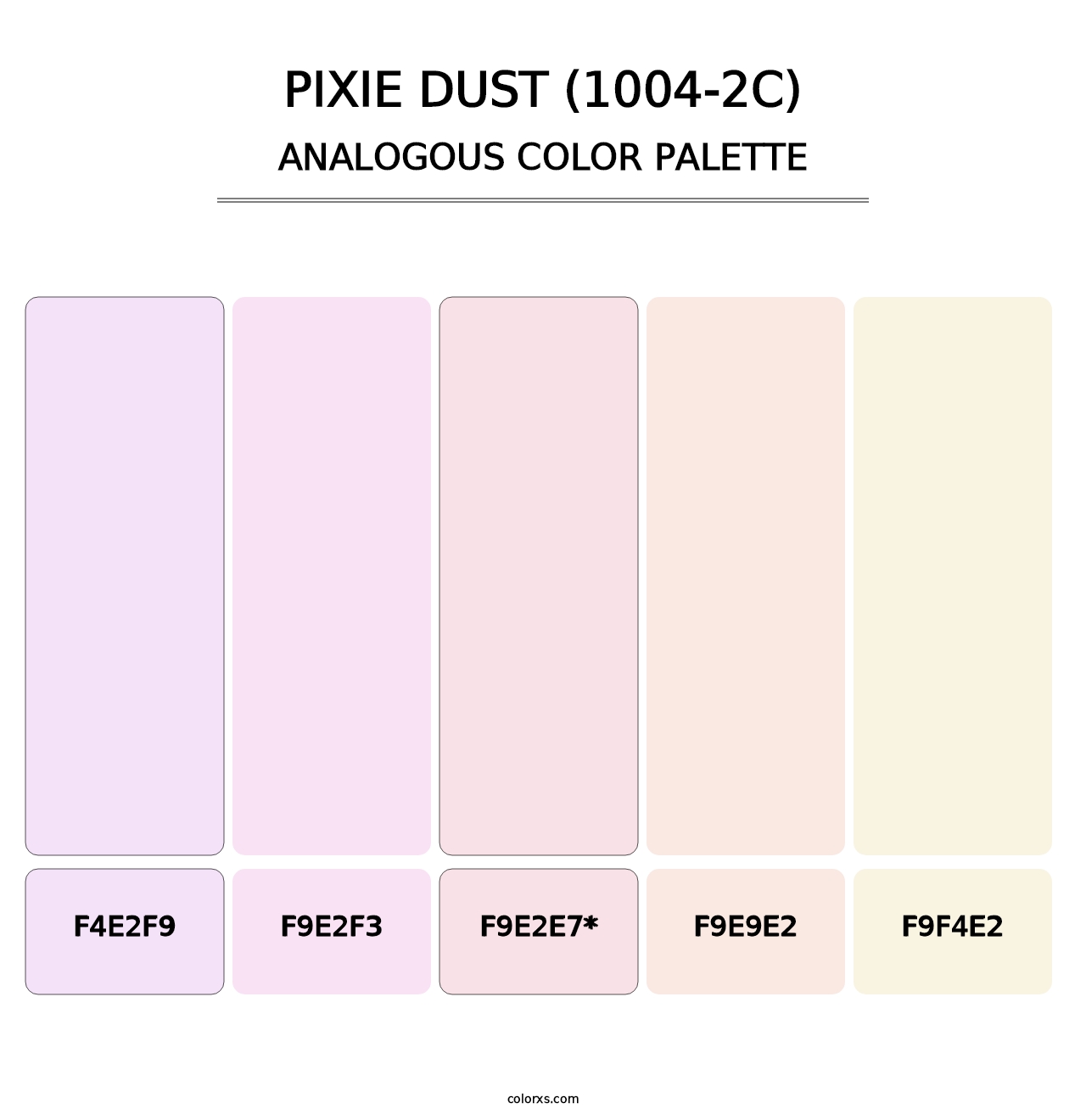 Pixie Dust (1004-2C) - Analogous Color Palette