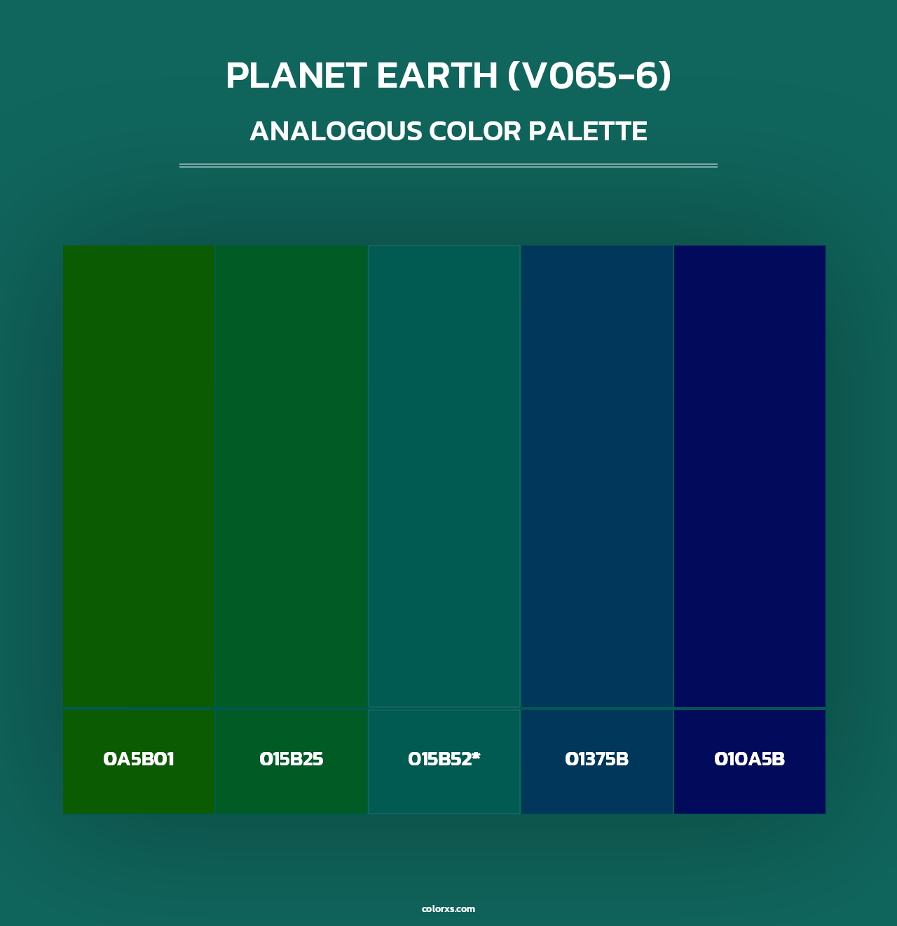 Planet Earth (V065-6) - Analogous Color Palette