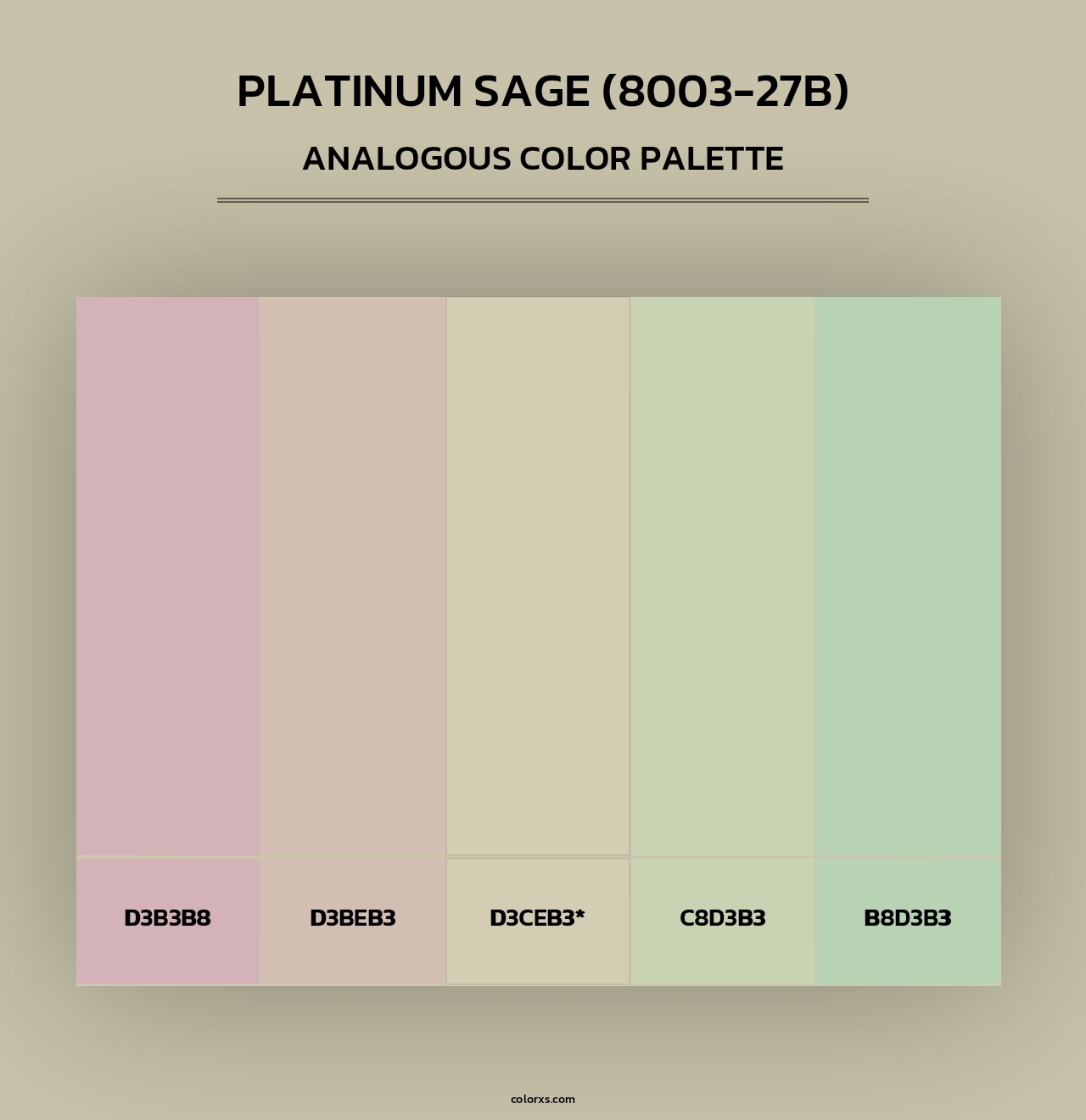 Platinum Sage (8003-27B) - Analogous Color Palette