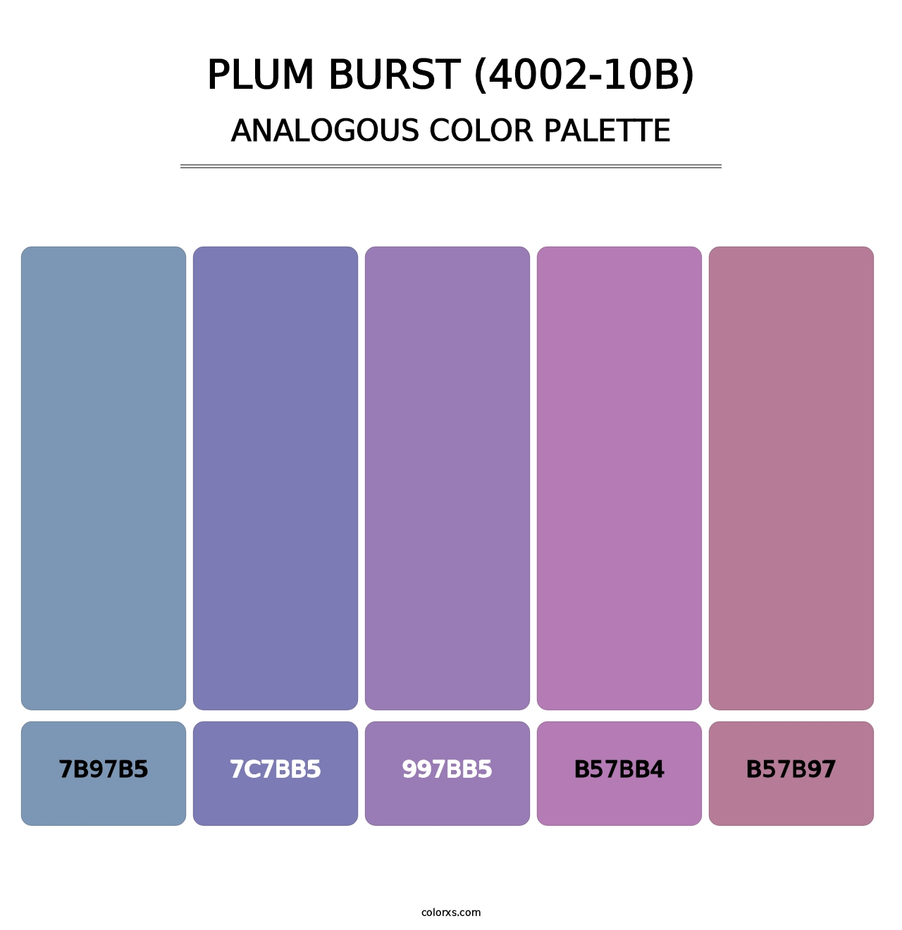 Plum Burst (4002-10B) - Analogous Color Palette