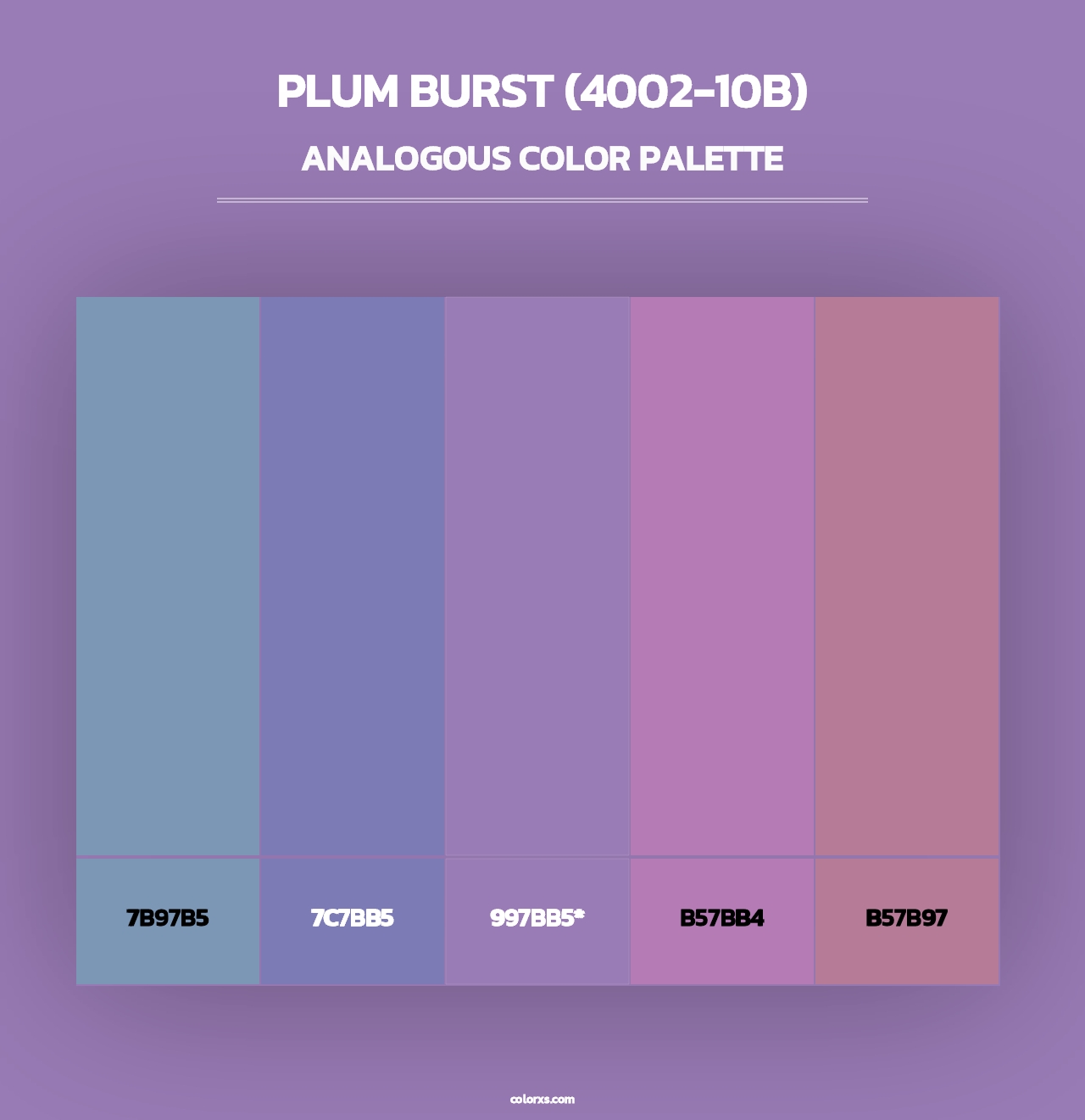 Plum Burst (4002-10B) - Analogous Color Palette