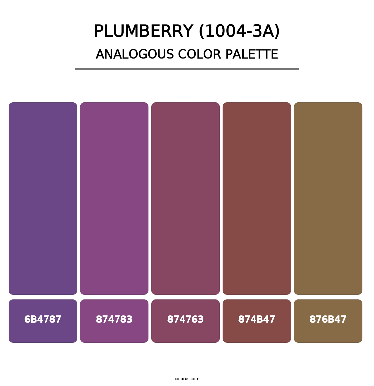 Plumberry (1004-3A) - Analogous Color Palette