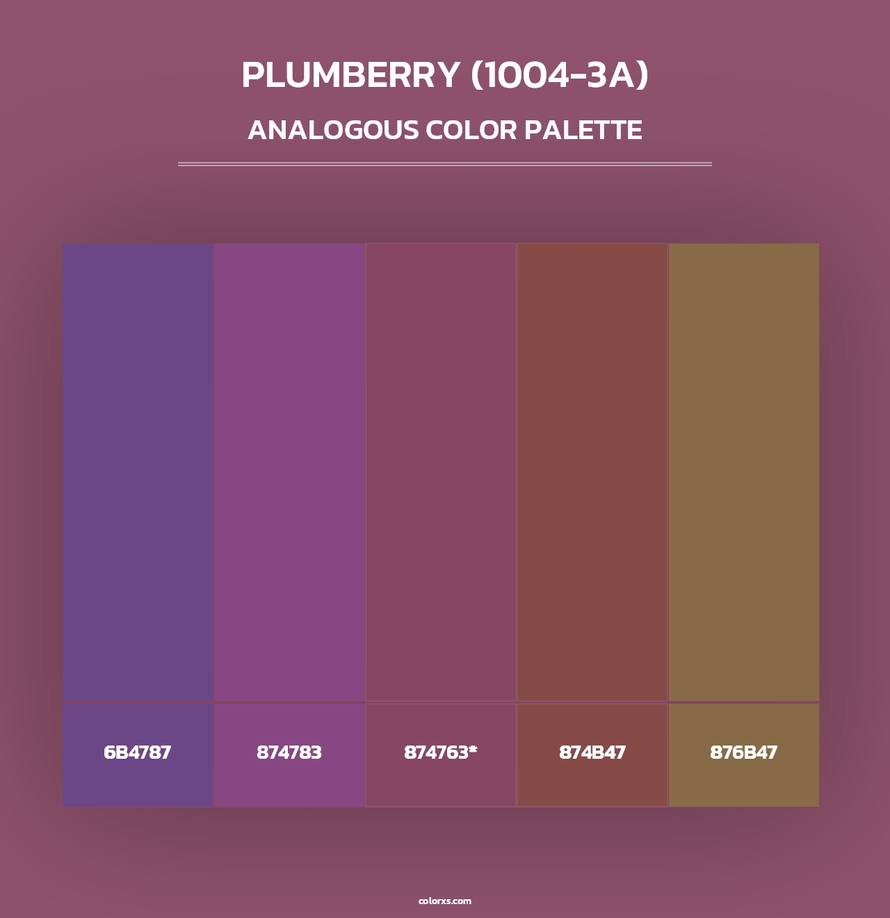 Plumberry (1004-3A) - Analogous Color Palette