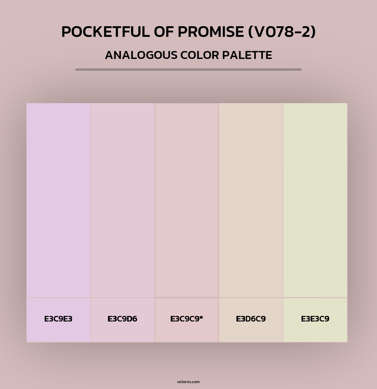 Pocketful of Promise (V078-2) - Analogous Color Palette