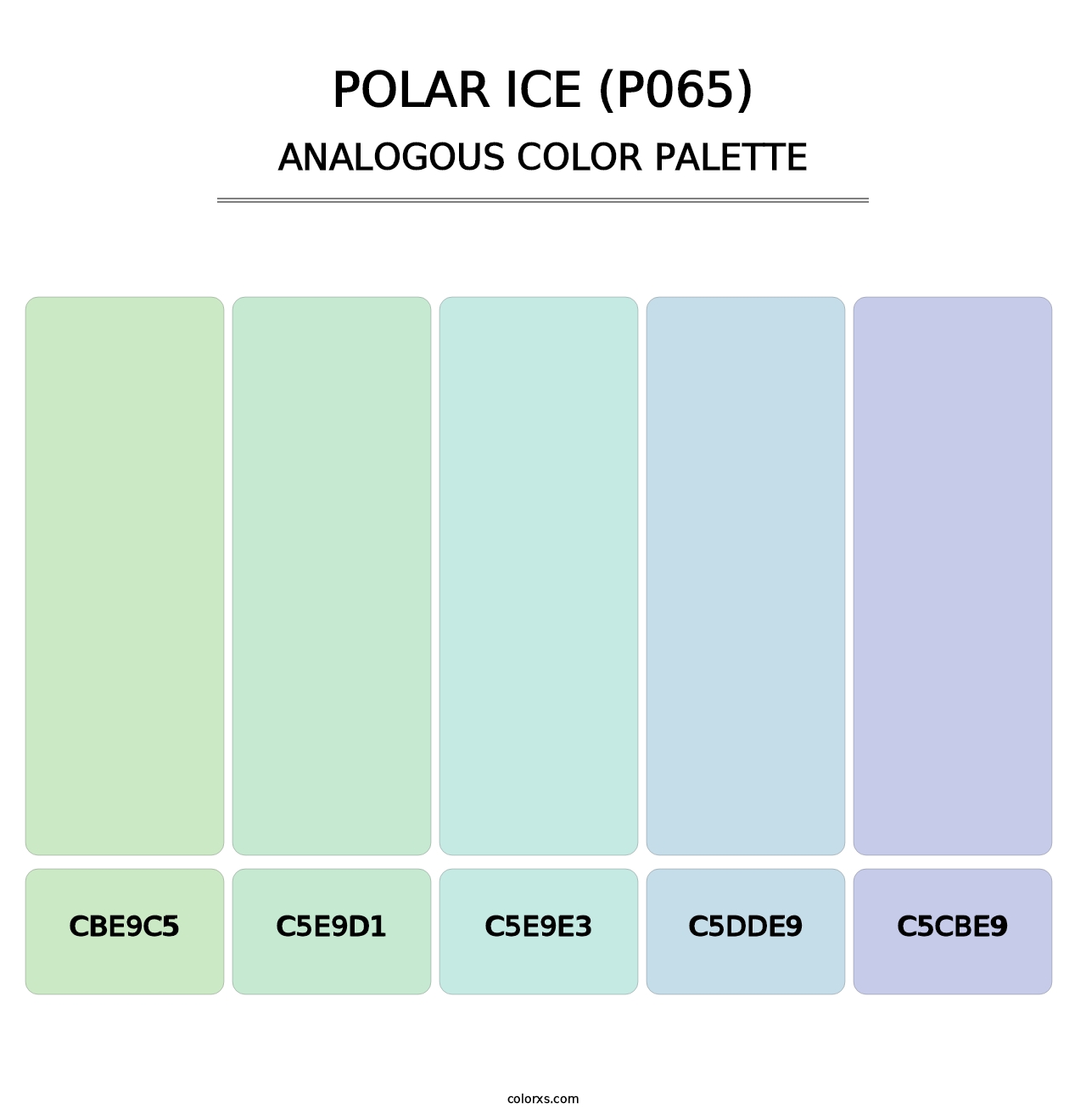 Polar Ice (P065) - Analogous Color Palette