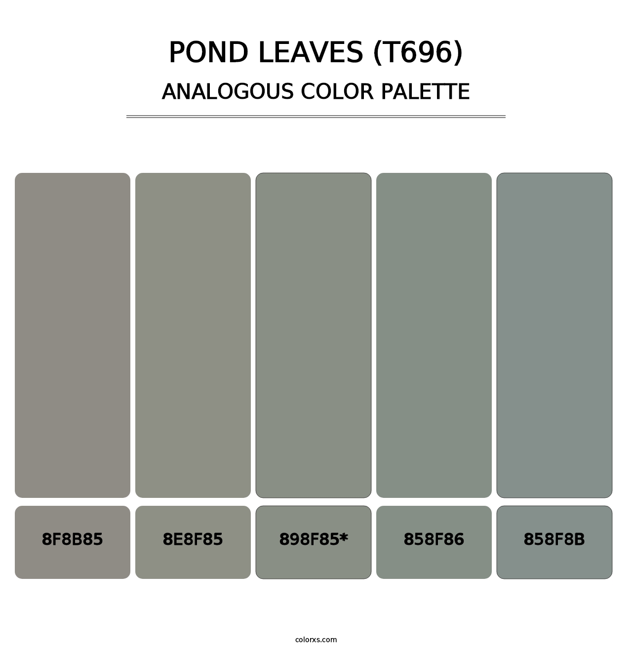 Pond Leaves (T696) - Analogous Color Palette