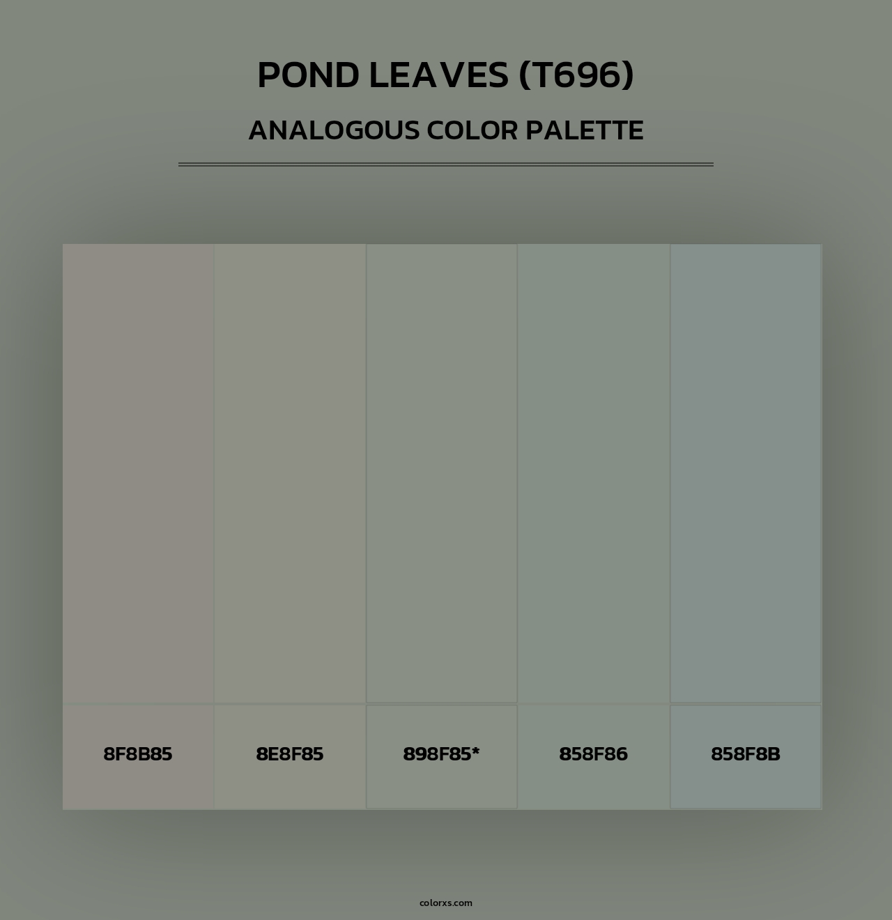 Pond Leaves (T696) - Analogous Color Palette