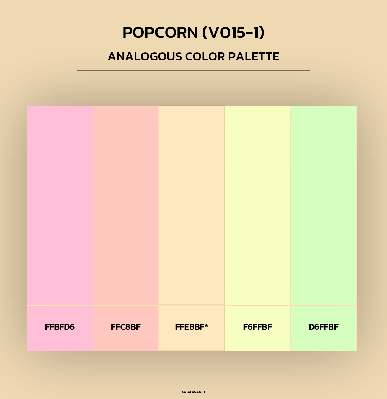 Popcorn (V015-1) - Analogous Color Palette
