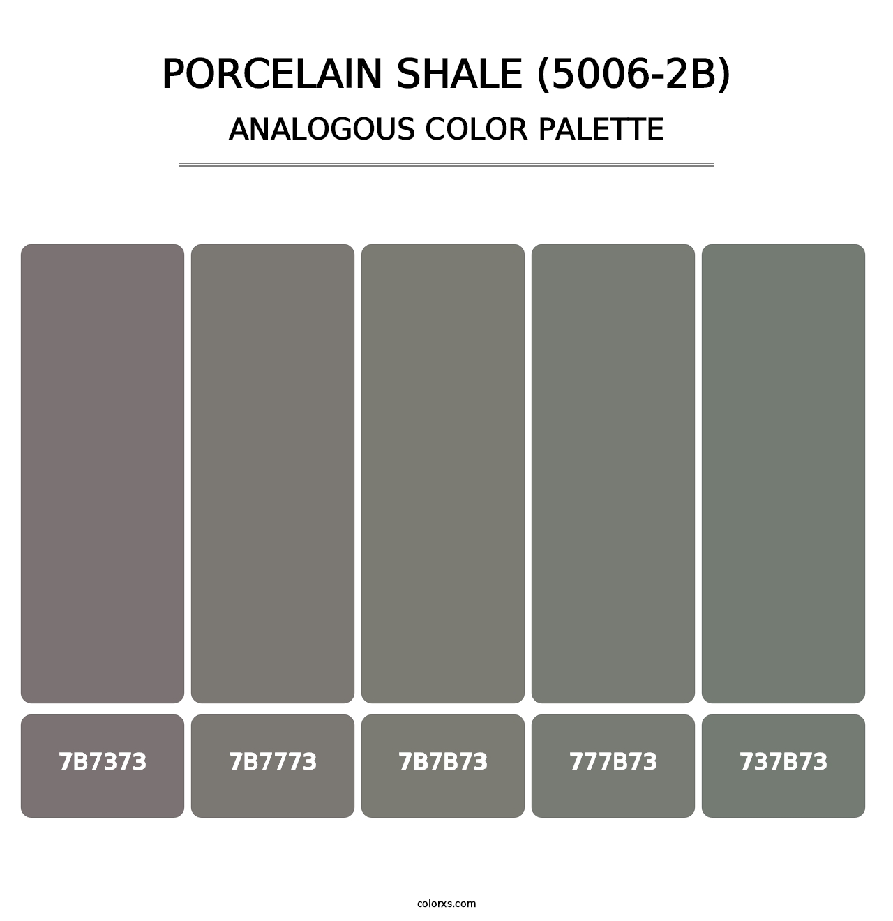 Porcelain Shale (5006-2B) - Analogous Color Palette