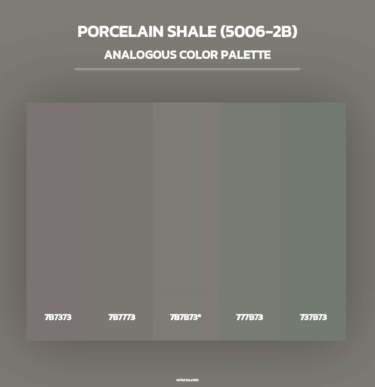 Porcelain Shale (5006-2B) - Analogous Color Palette