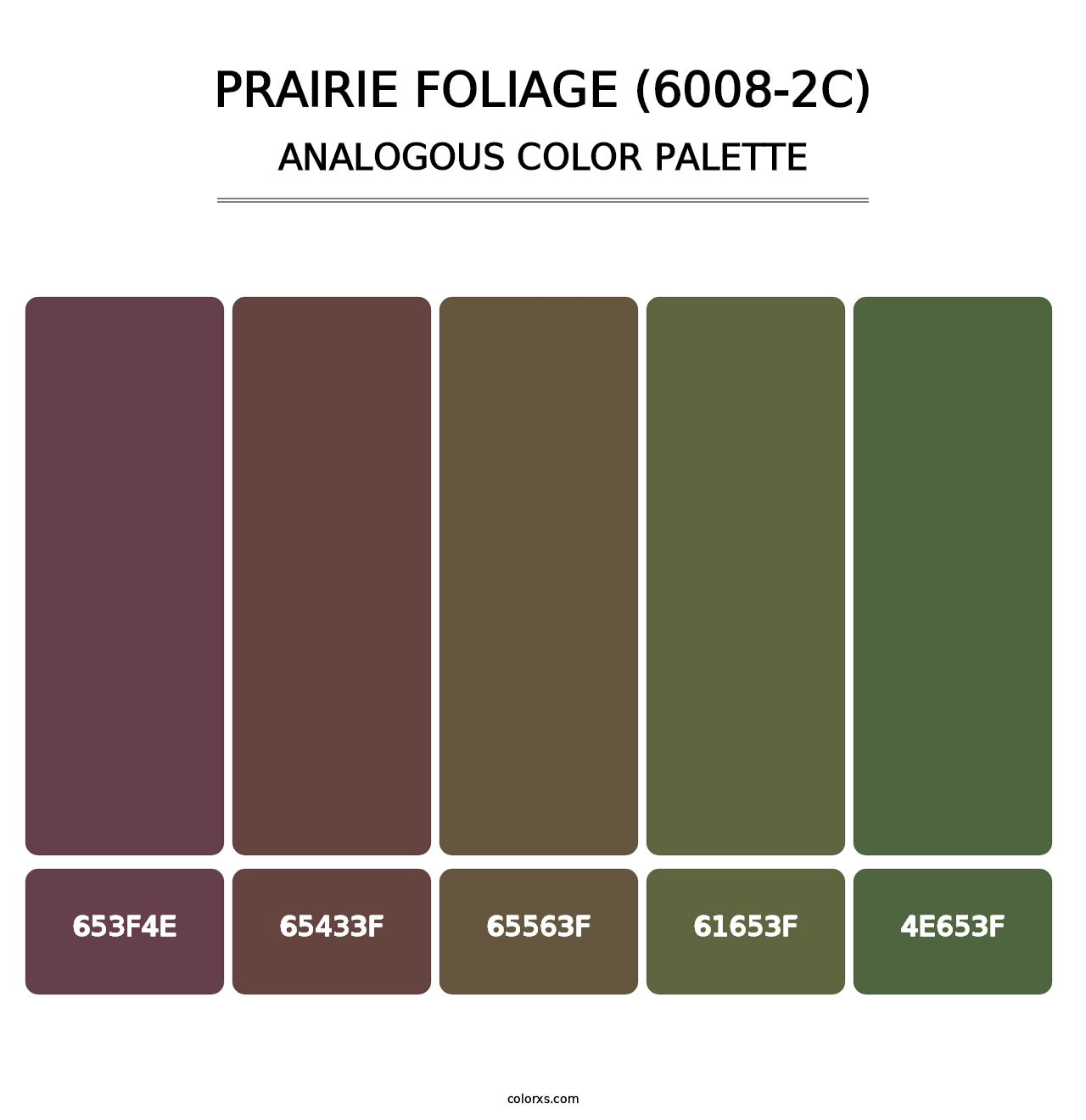 Prairie Foliage (6008-2C) - Analogous Color Palette