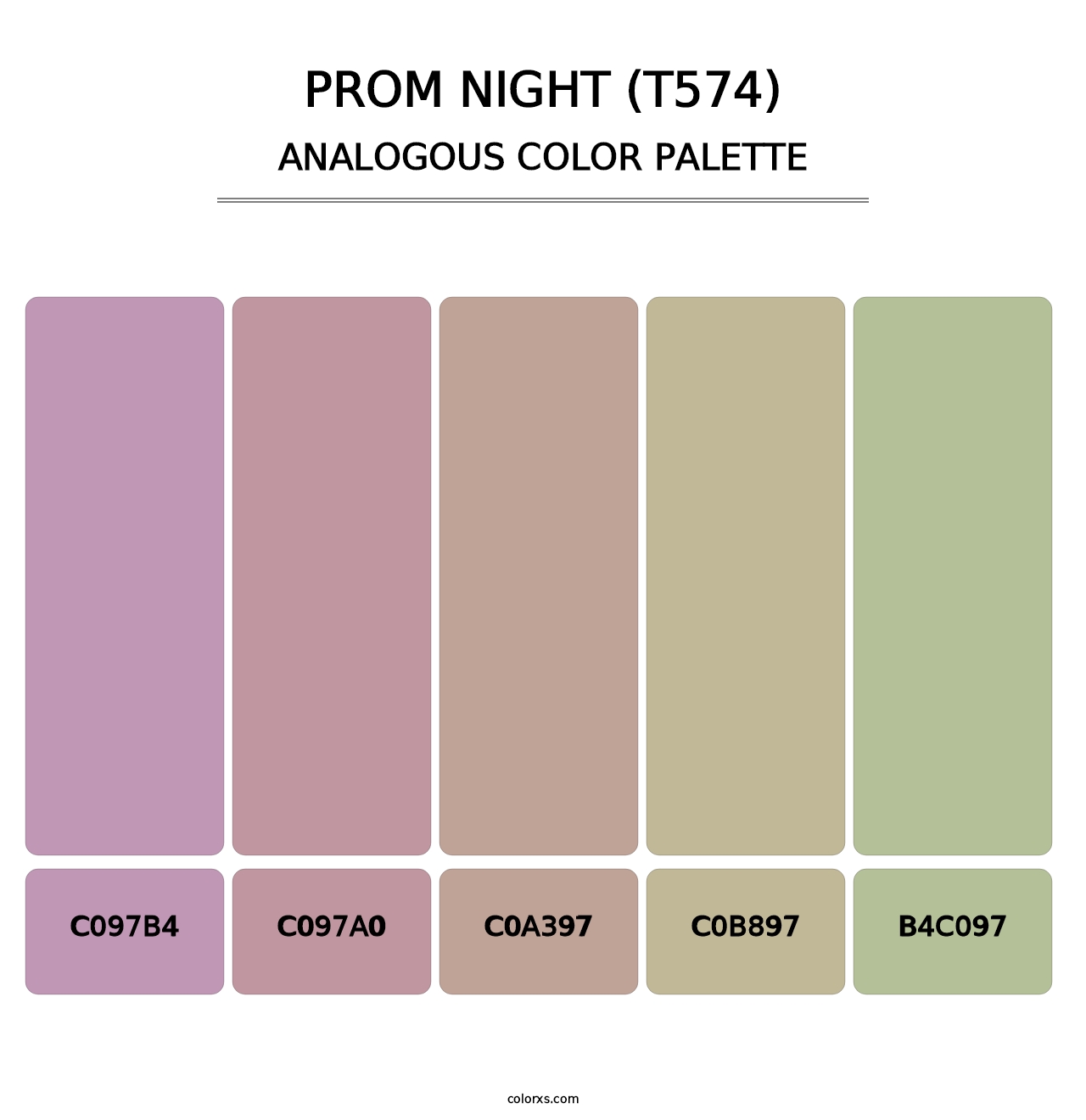 Prom Night (T574) - Analogous Color Palette