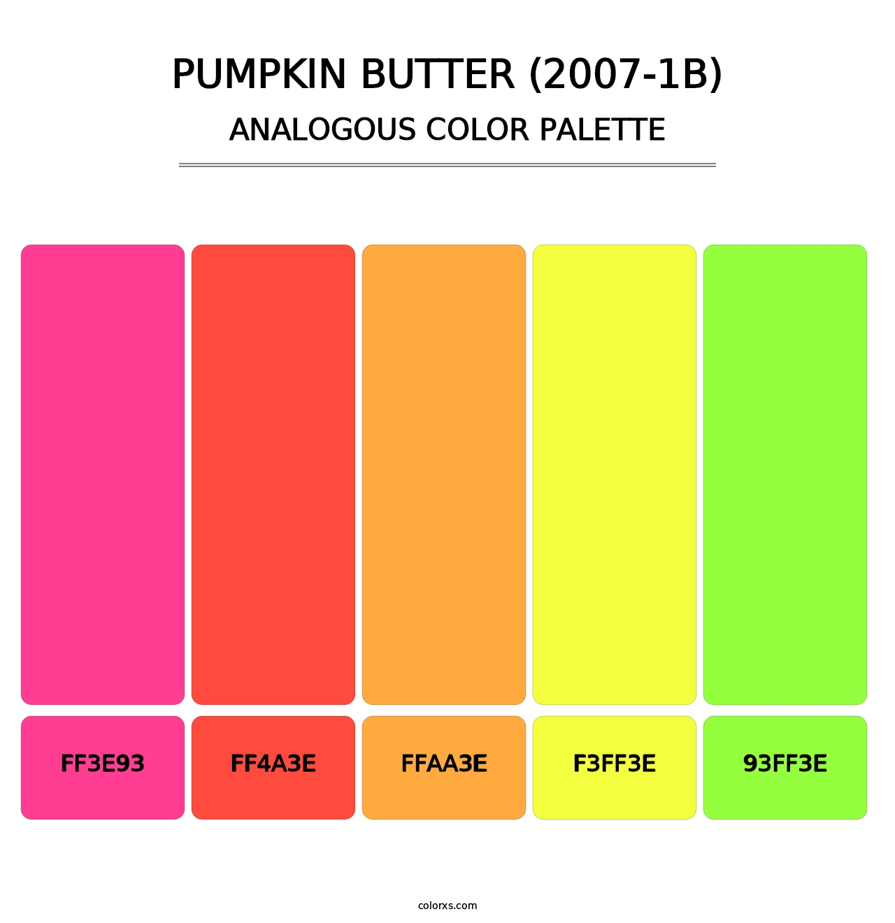 Pumpkin Butter (2007-1B) - Analogous Color Palette