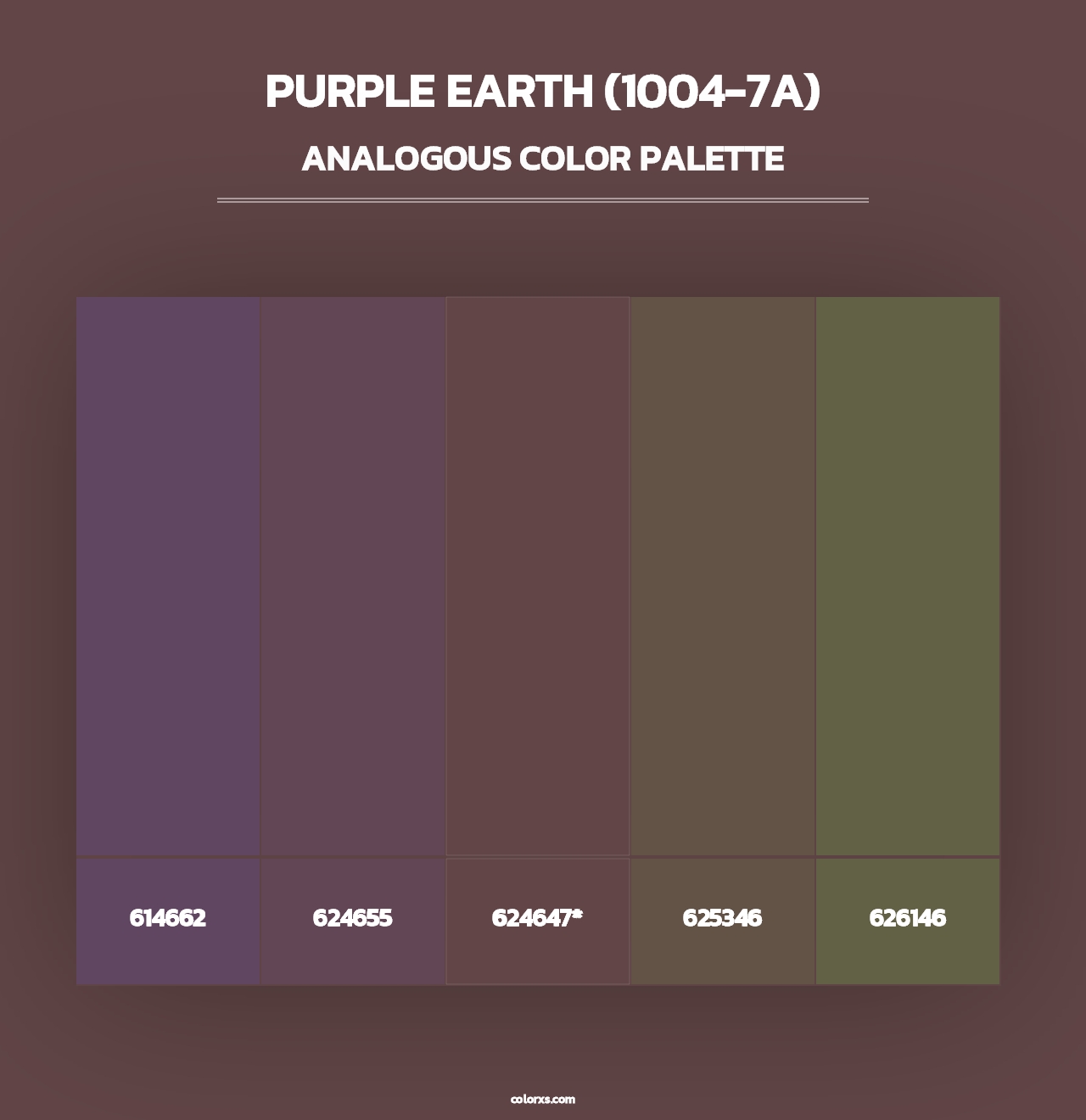 Purple Earth (1004-7A) - Analogous Color Palette