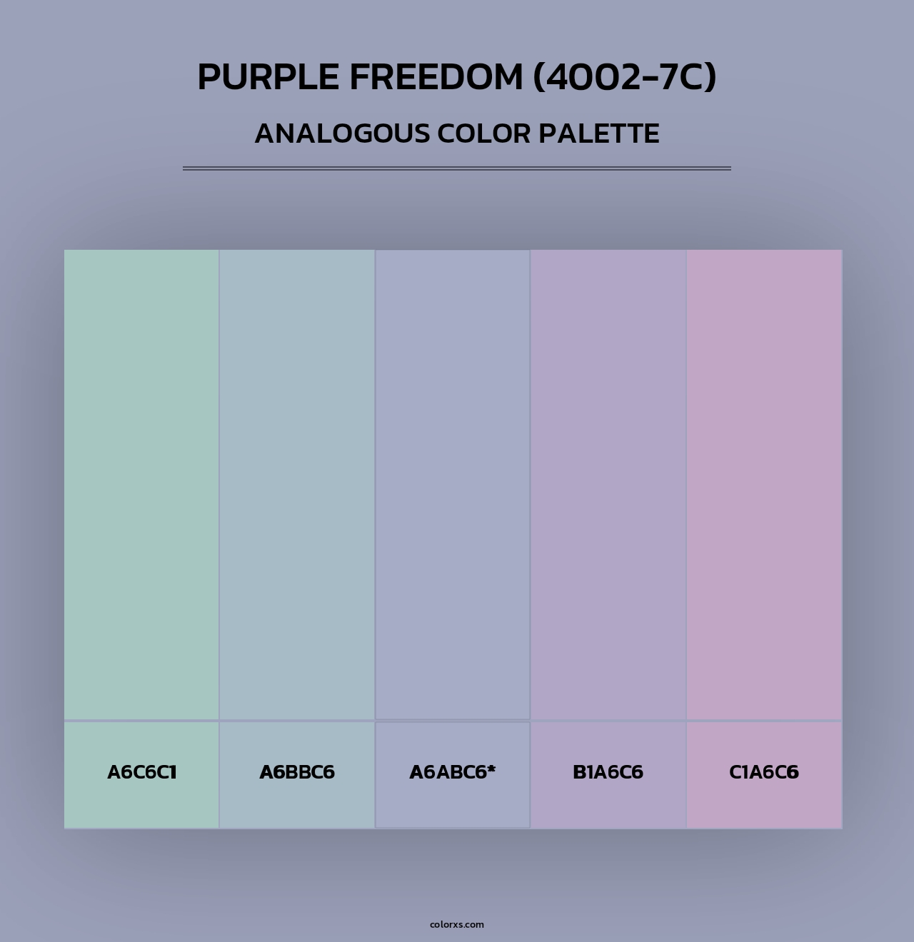 Purple Freedom (4002-7C) - Analogous Color Palette