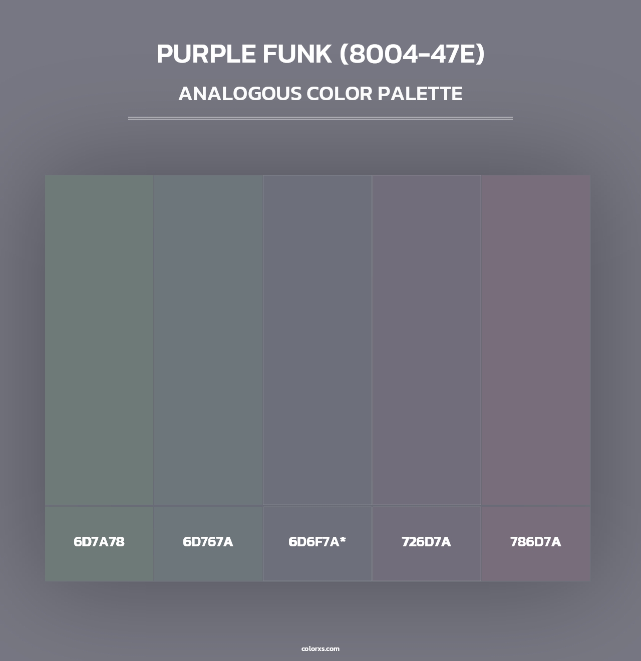 Purple Funk (8004-47E) - Analogous Color Palette