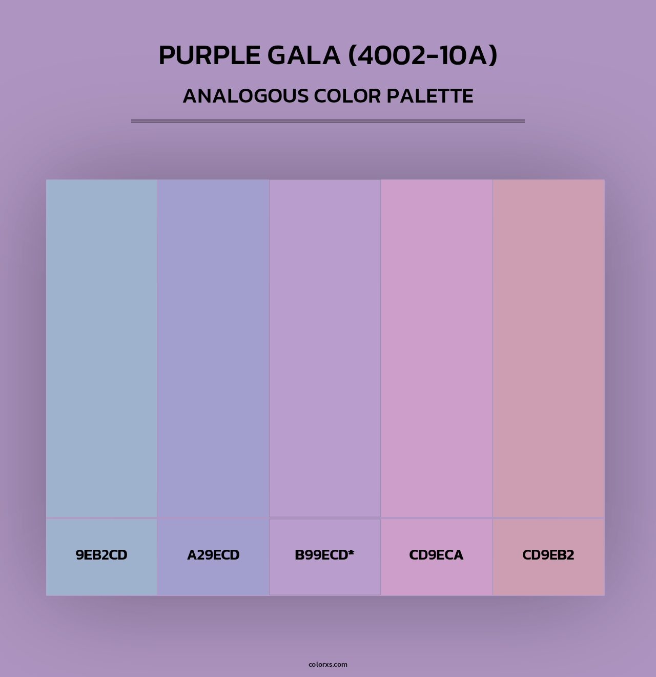 Purple Gala (4002-10A) - Analogous Color Palette
