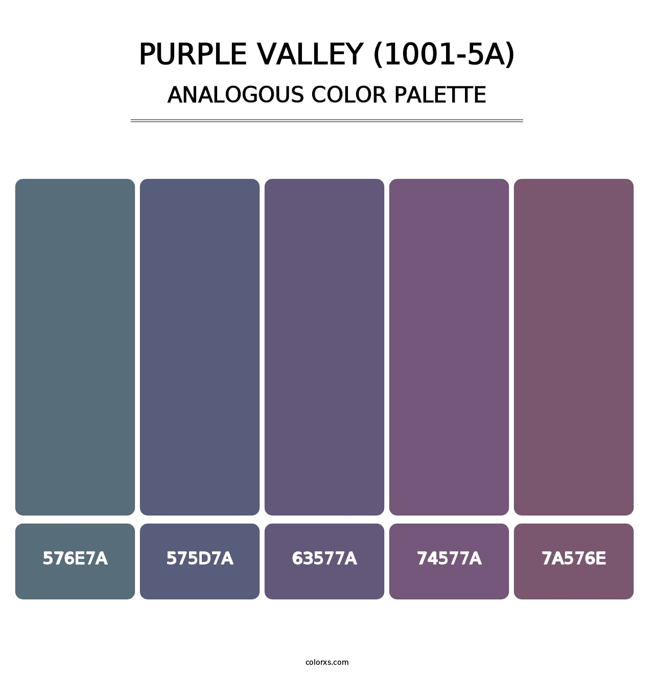 Purple Valley (1001-5A) - Analogous Color Palette