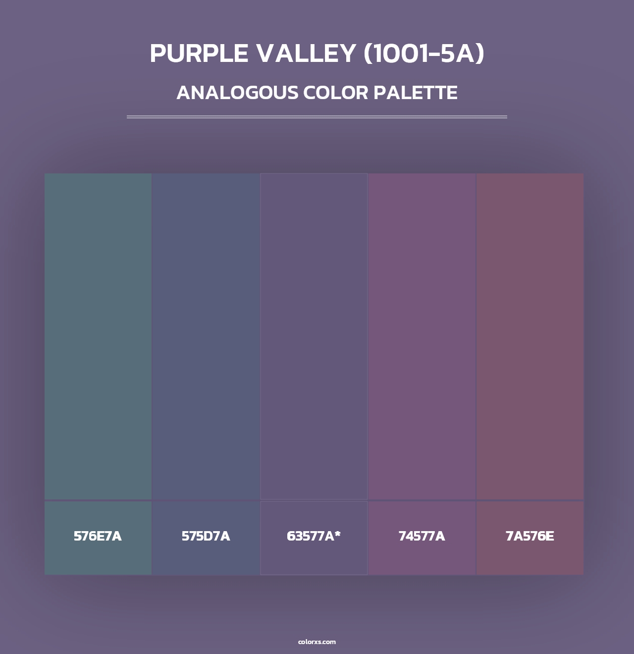 Purple Valley (1001-5A) - Analogous Color Palette