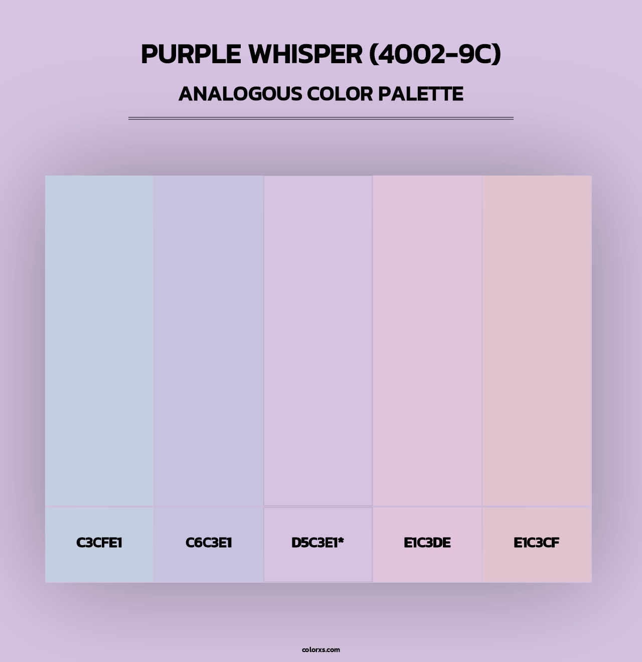 Purple Whisper (4002-9C) - Analogous Color Palette
