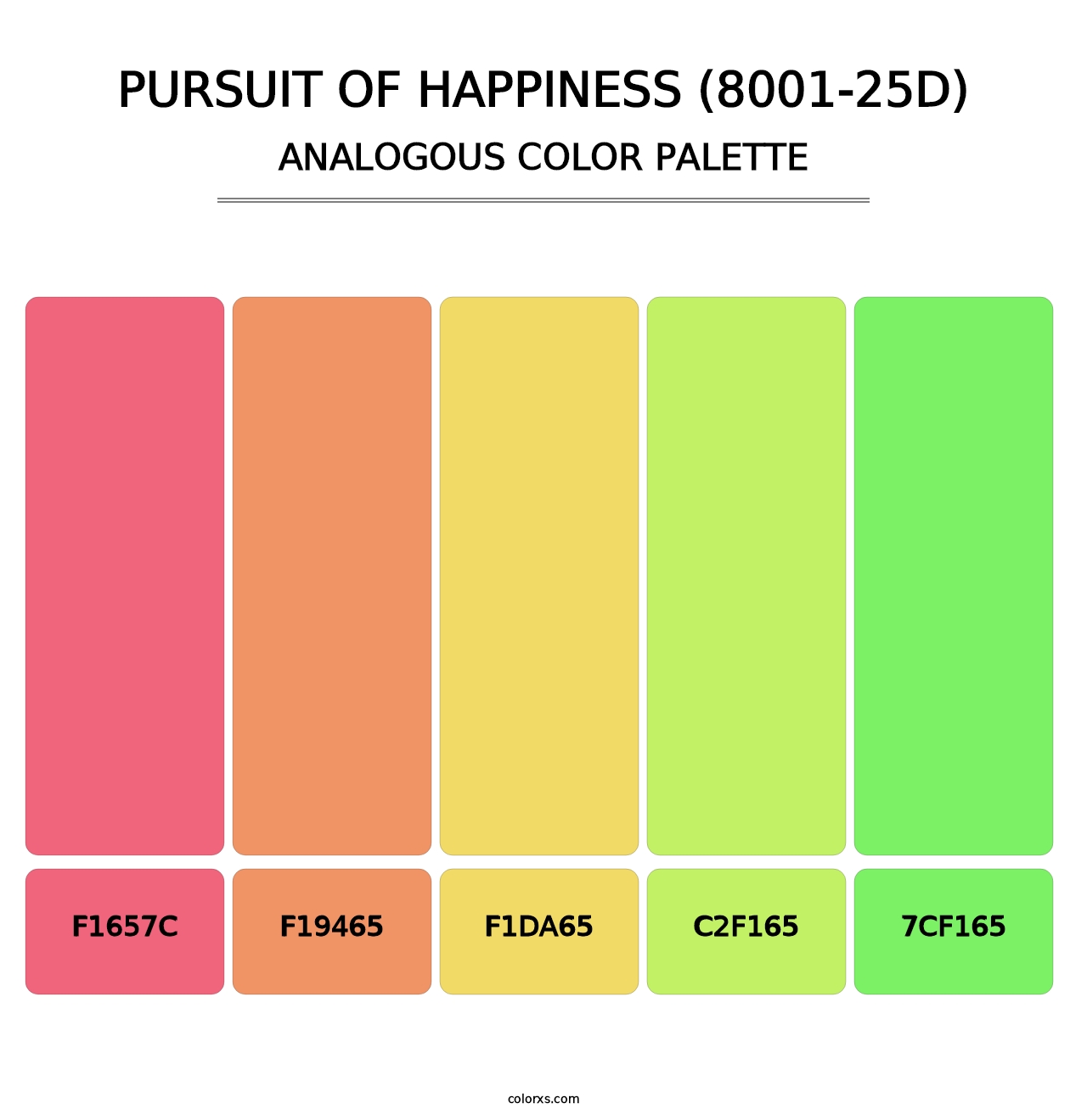 Pursuit of Happiness (8001-25D) - Analogous Color Palette