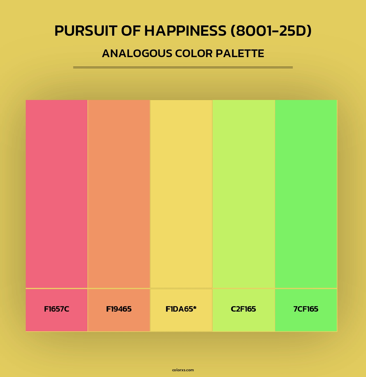 Pursuit of Happiness (8001-25D) - Analogous Color Palette
