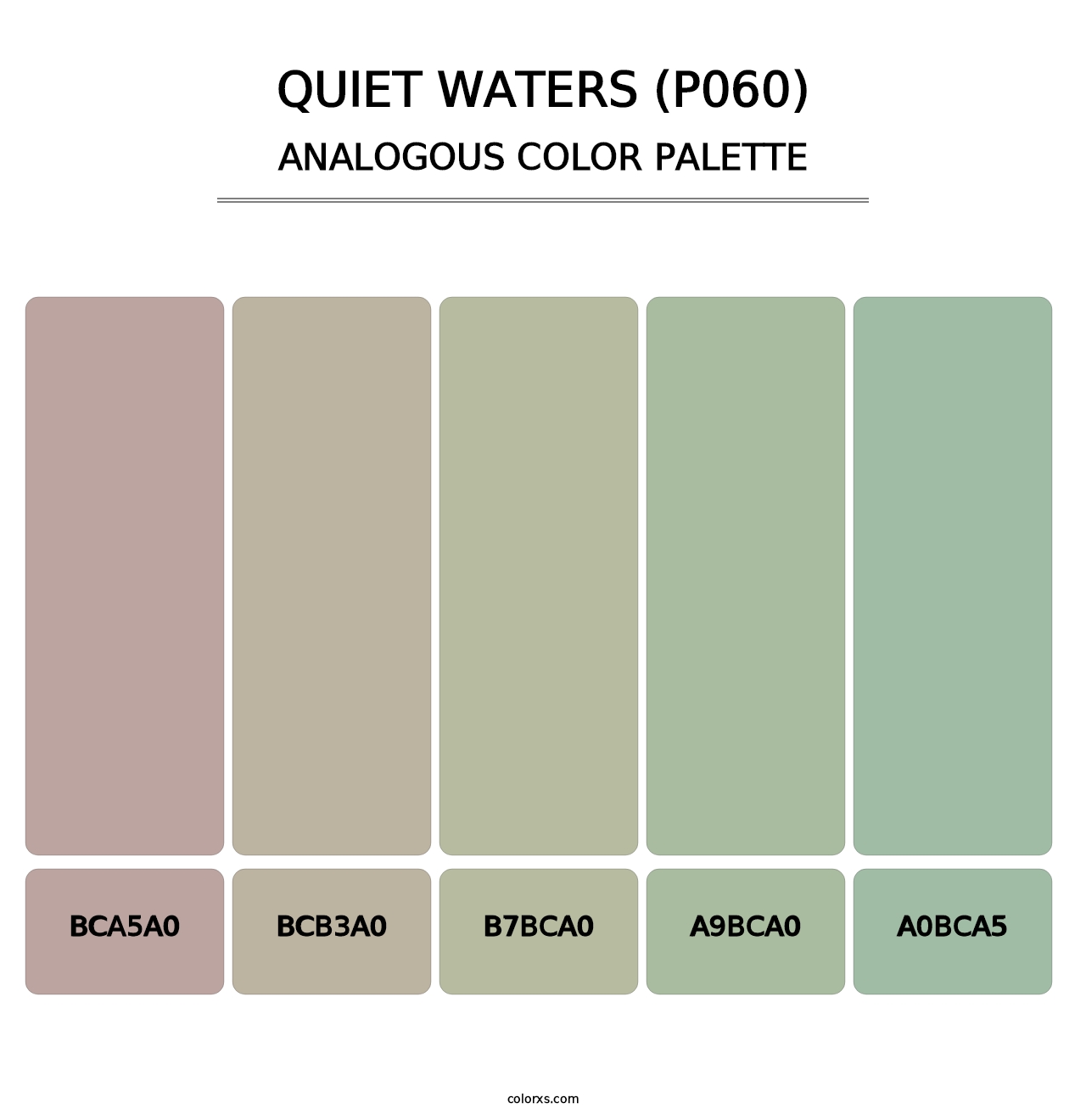 Quiet Waters (P060) - Analogous Color Palette