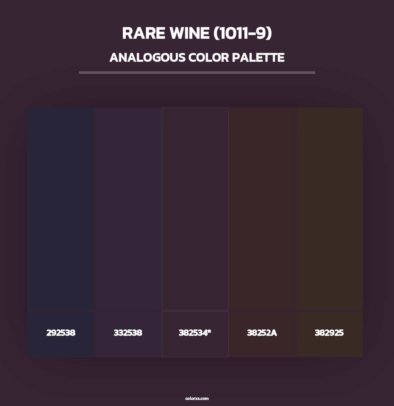Rare Wine (1011-9) - Analogous Color Palette