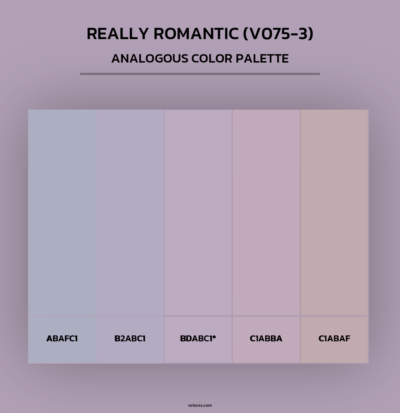 Really Romantic (V075-3) - Analogous Color Palette