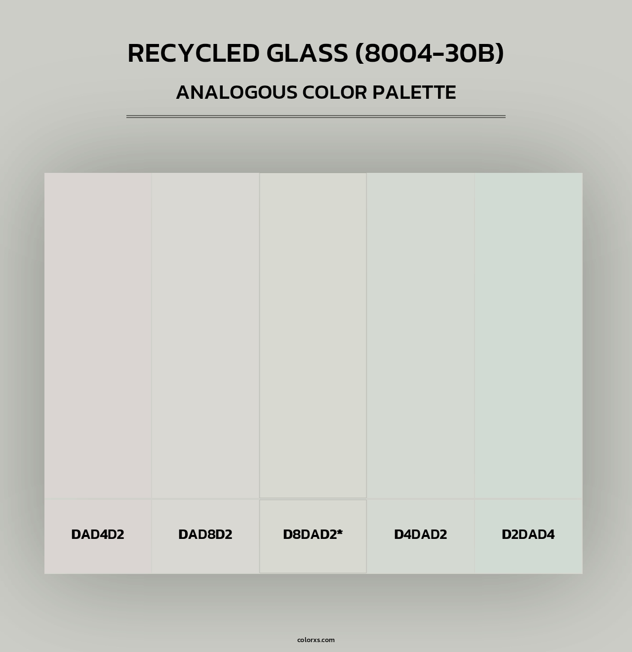 Recycled Glass (8004-30B) - Analogous Color Palette