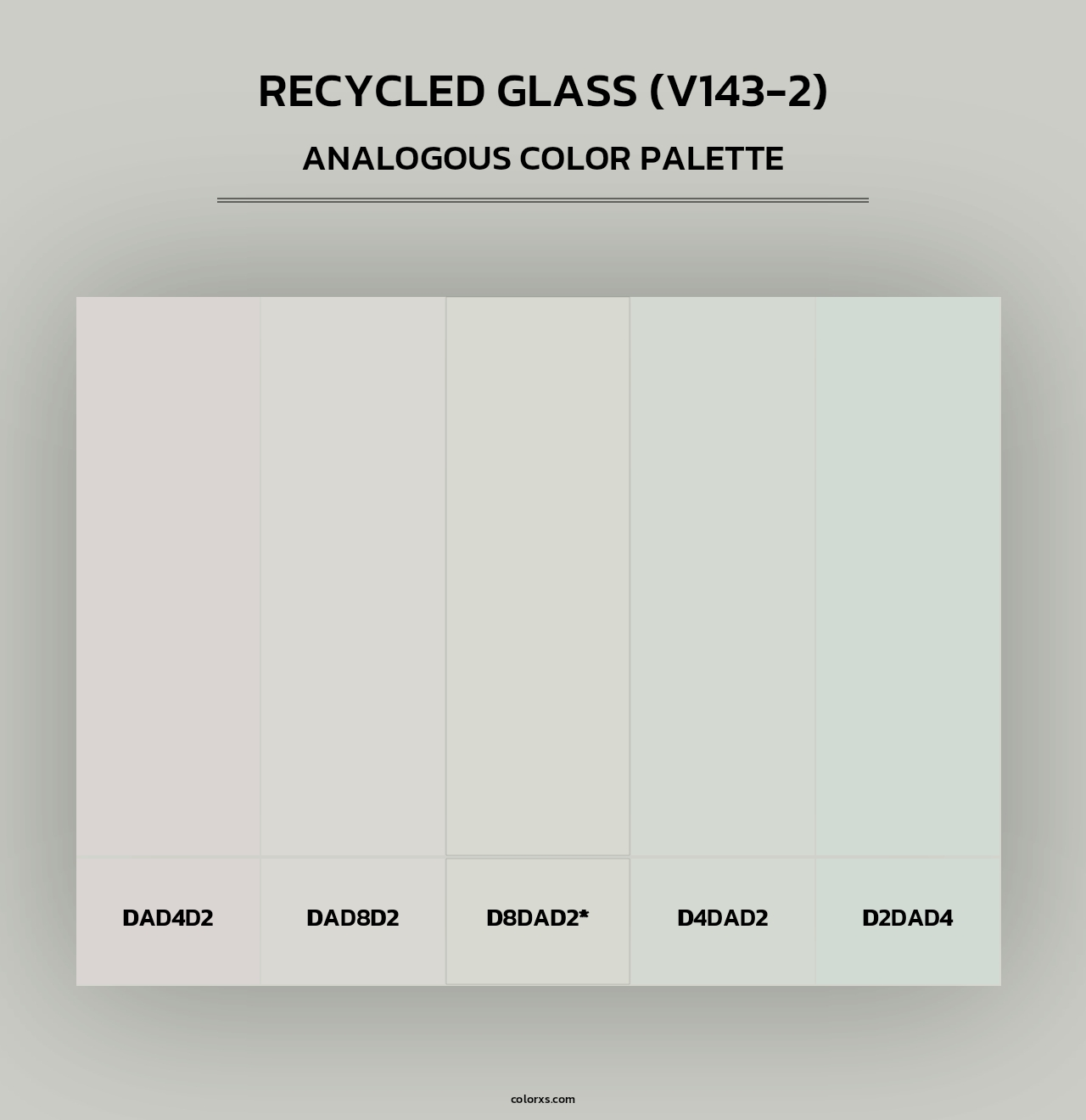 Recycled Glass (V143-2) - Analogous Color Palette
