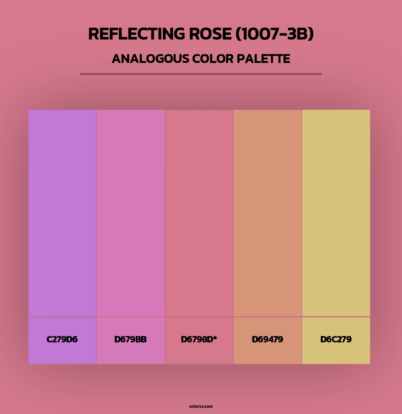 Reflecting Rose (1007-3B) - Analogous Color Palette