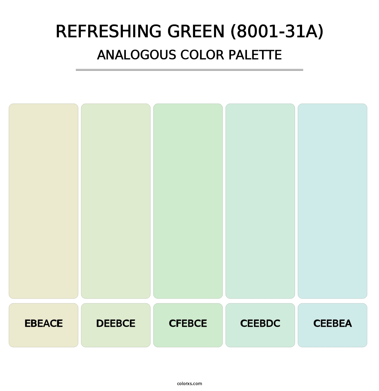 Refreshing Green (8001-31A) - Analogous Color Palette
