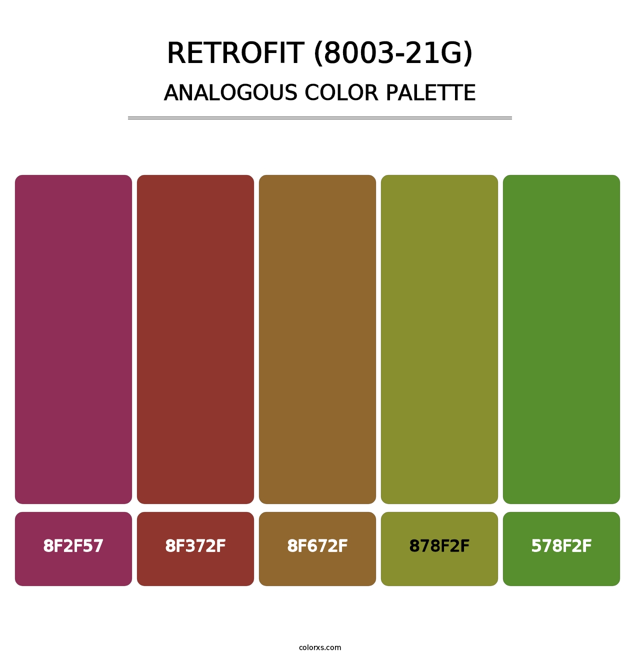 Retrofit (8003-21G) - Analogous Color Palette