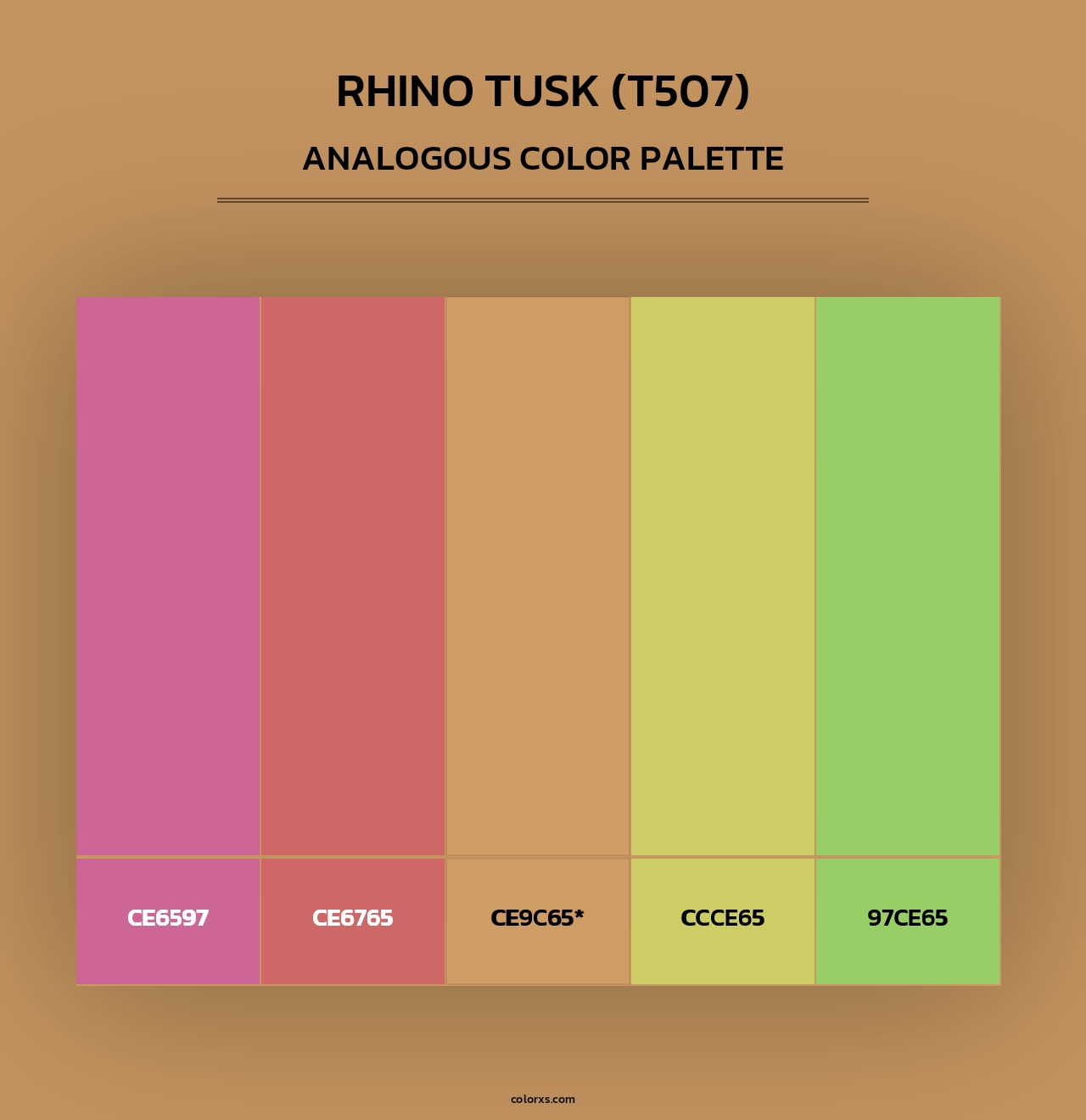 Rhino Tusk (T507) - Analogous Color Palette