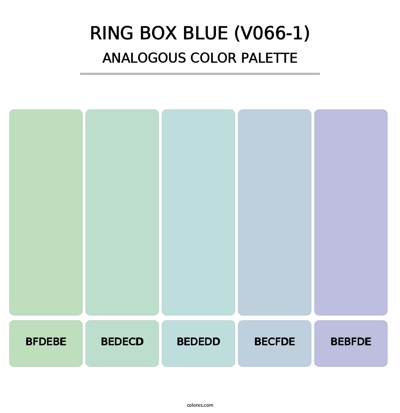 Ring Box Blue (V066-1) - Analogous Color Palette