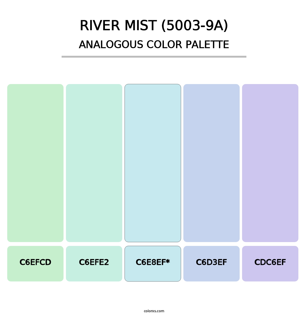 River Mist (5003-9A) - Analogous Color Palette