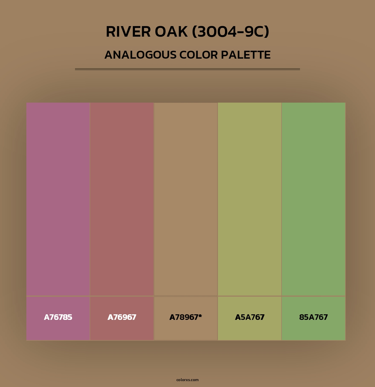 River Oak (3004-9C) - Analogous Color Palette