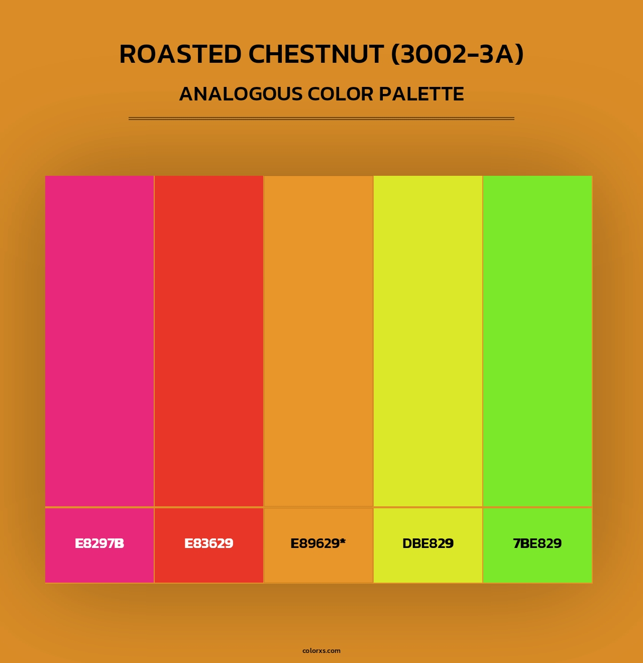 Roasted Chestnut (3002-3A) - Analogous Color Palette