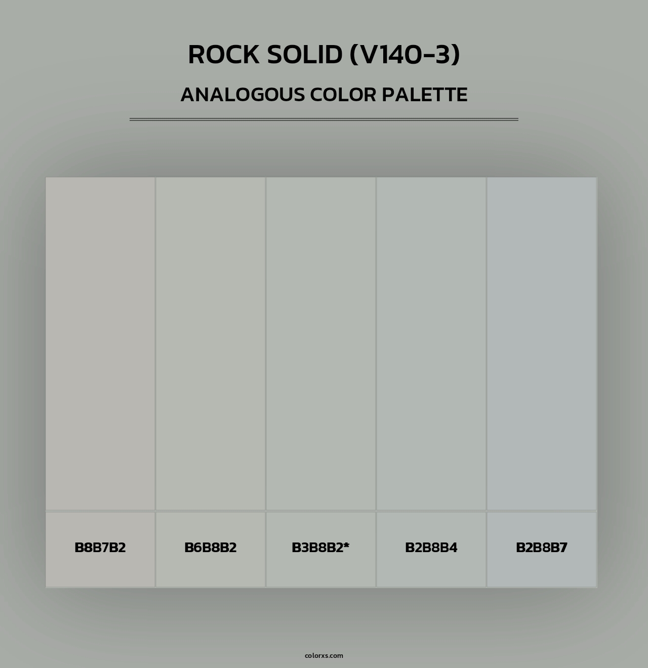 Rock Solid (V140-3) - Analogous Color Palette
