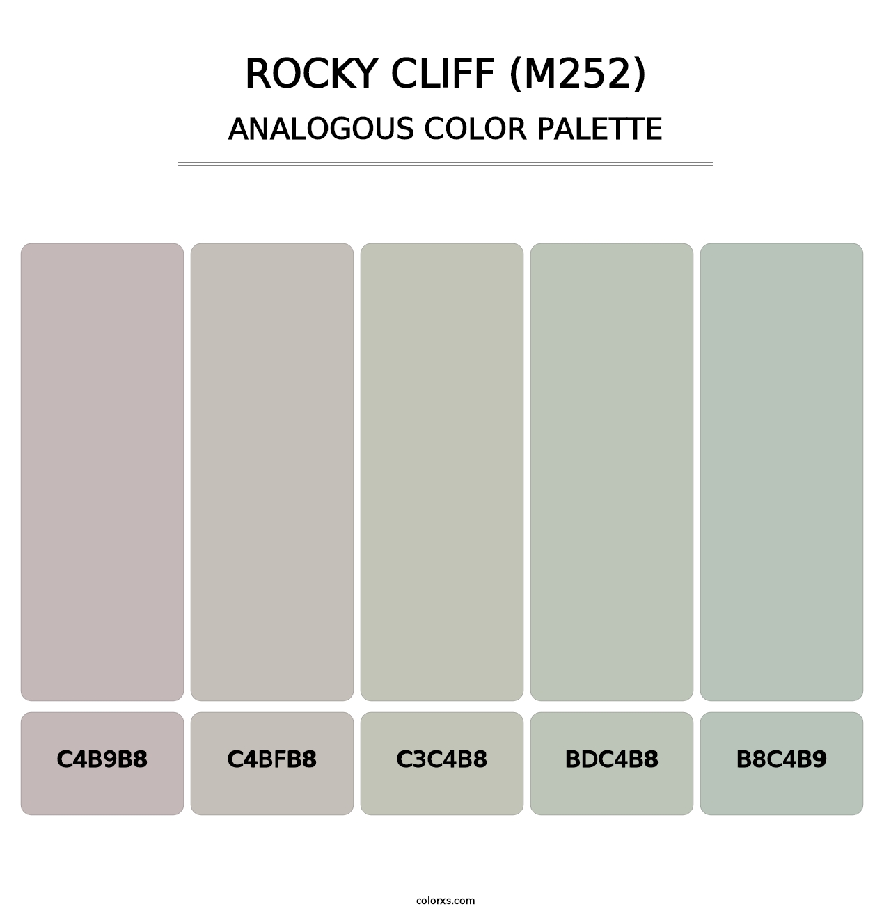 Rocky Cliff (M252) - Analogous Color Palette