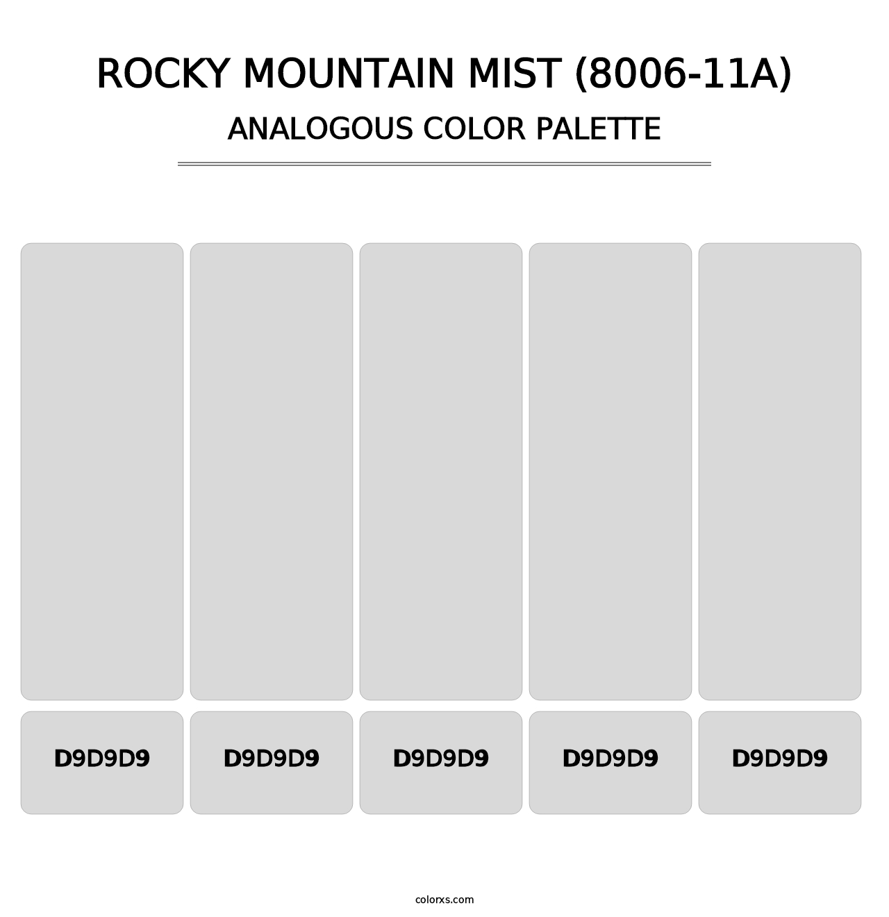 Rocky Mountain Mist (8006-11A) - Analogous Color Palette