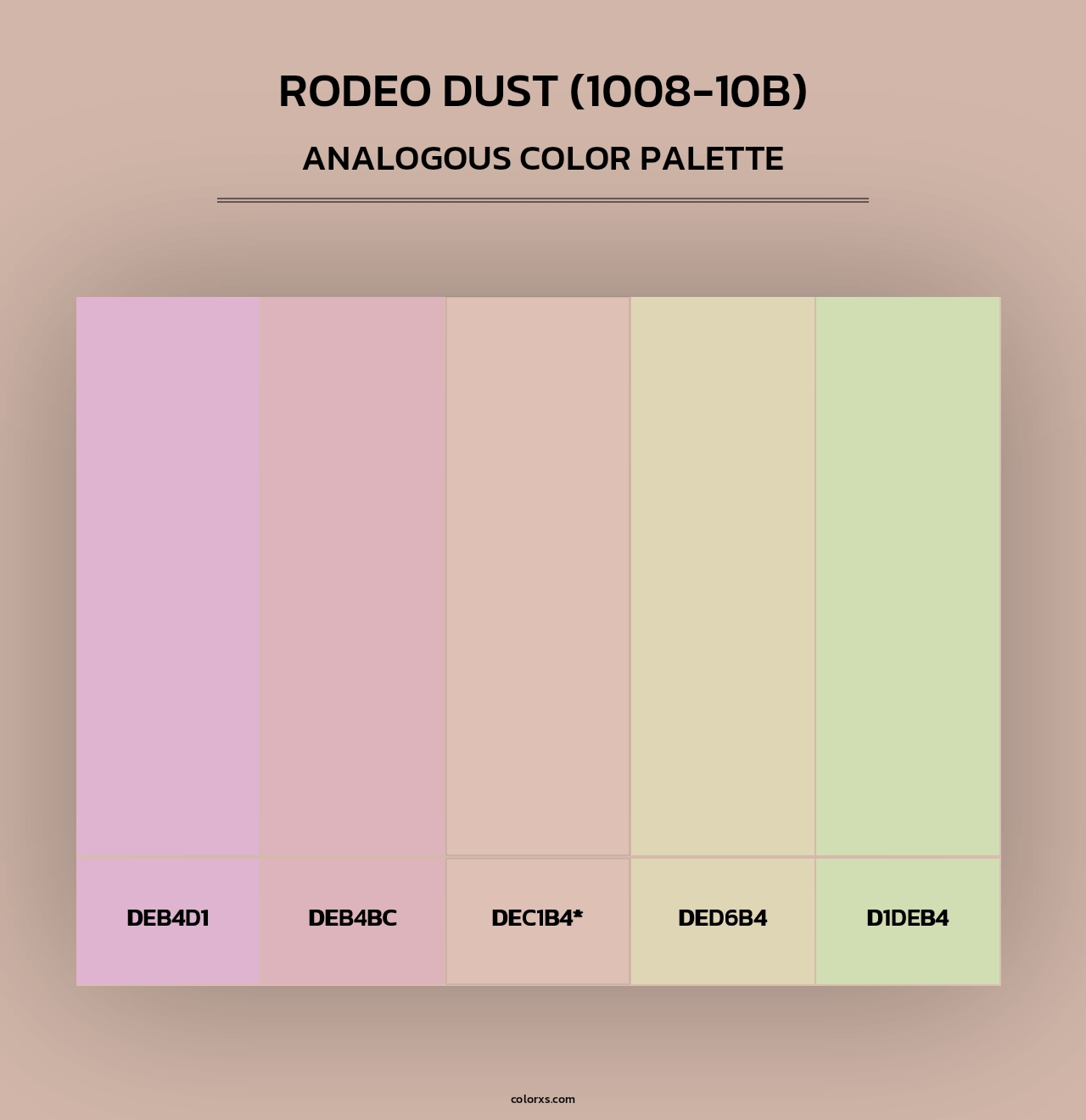Rodeo Dust (1008-10B) - Analogous Color Palette
