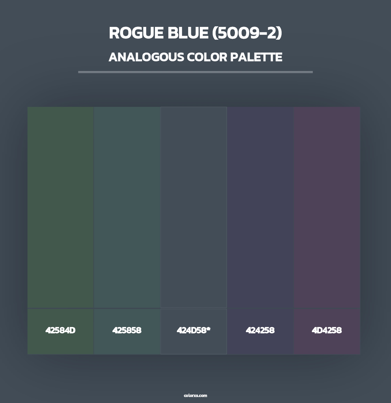 Rogue Blue (5009-2) - Analogous Color Palette