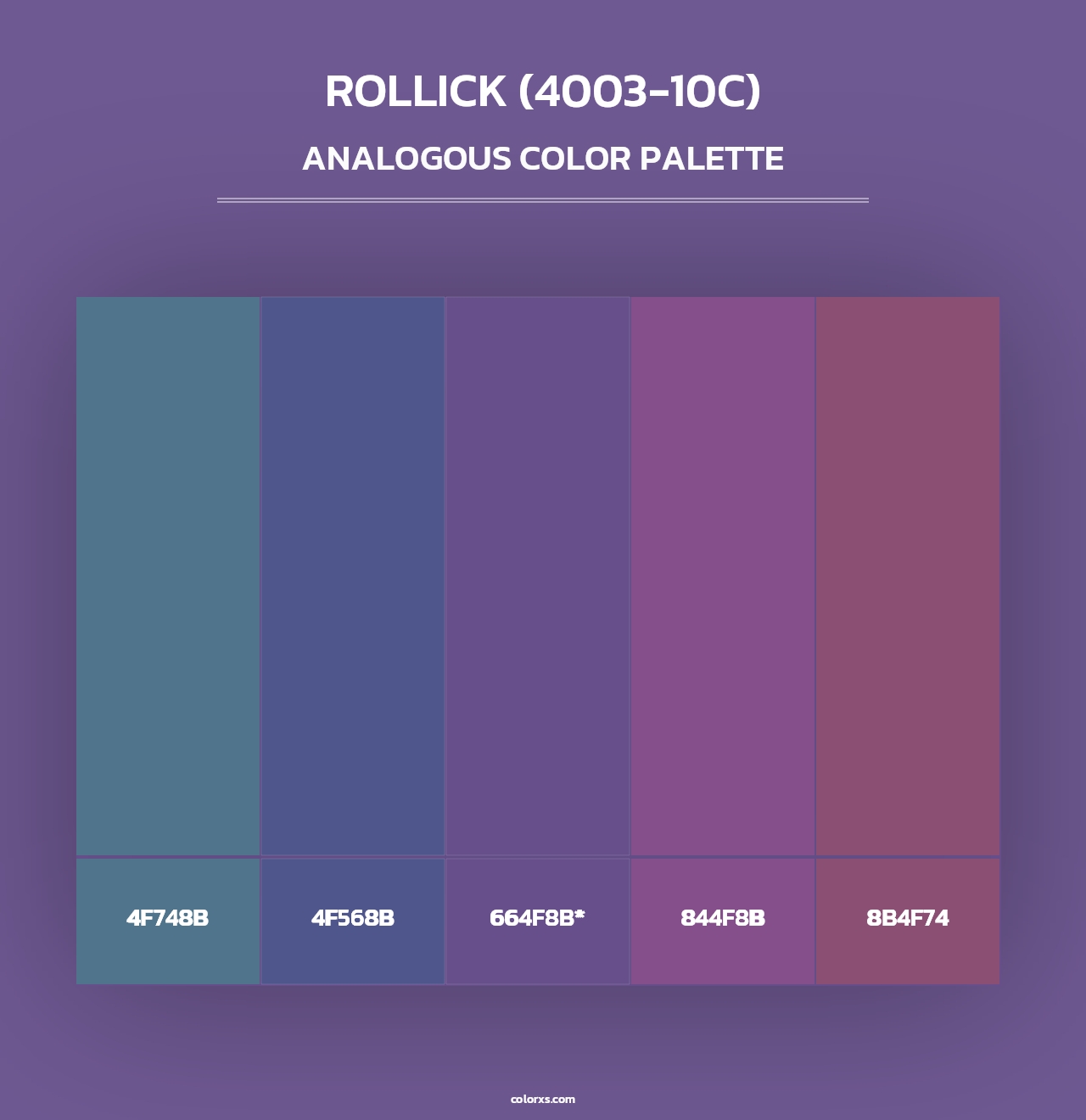 Rollick (4003-10C) - Analogous Color Palette