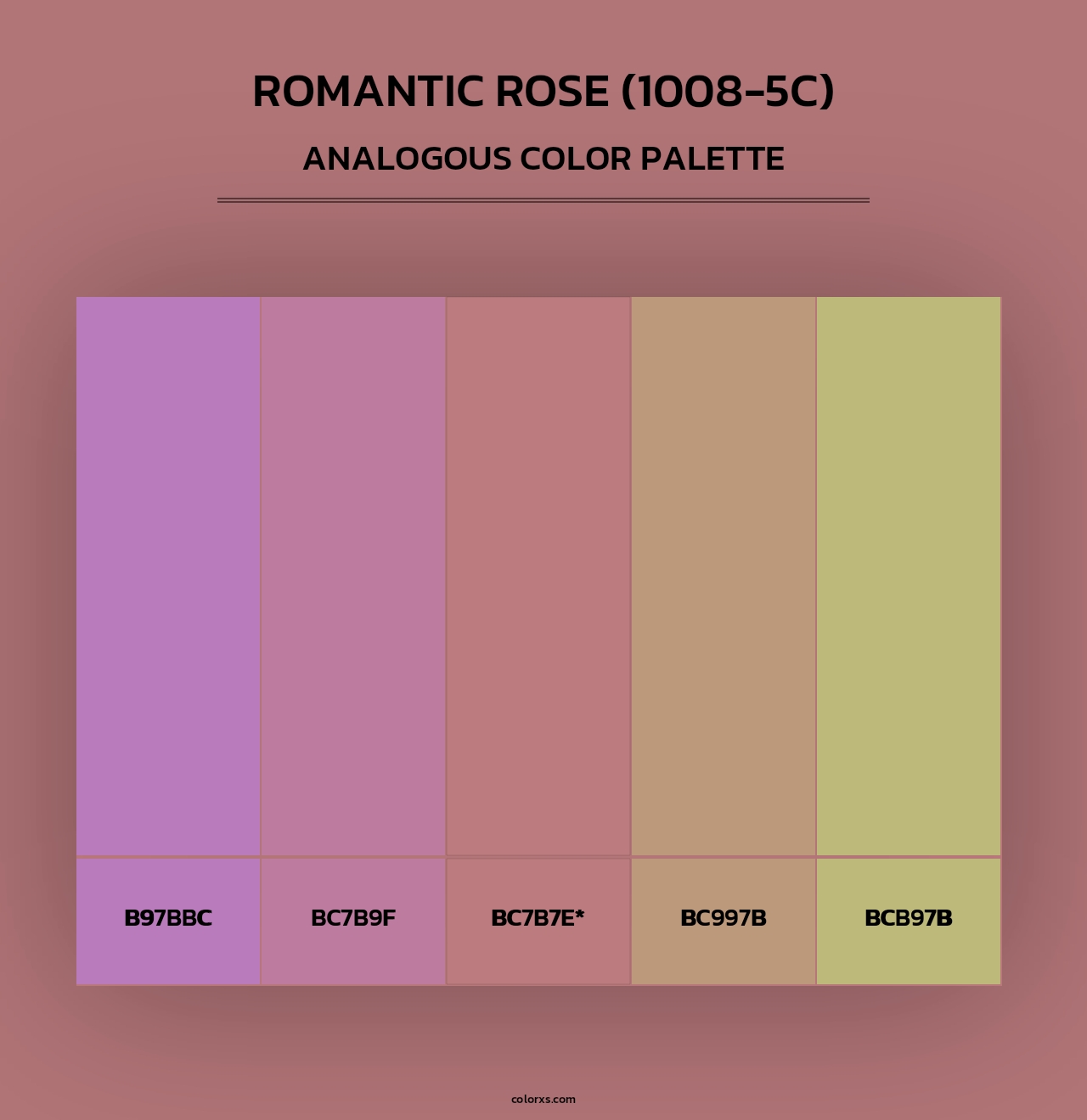 Romantic Rose (1008-5C) - Analogous Color Palette