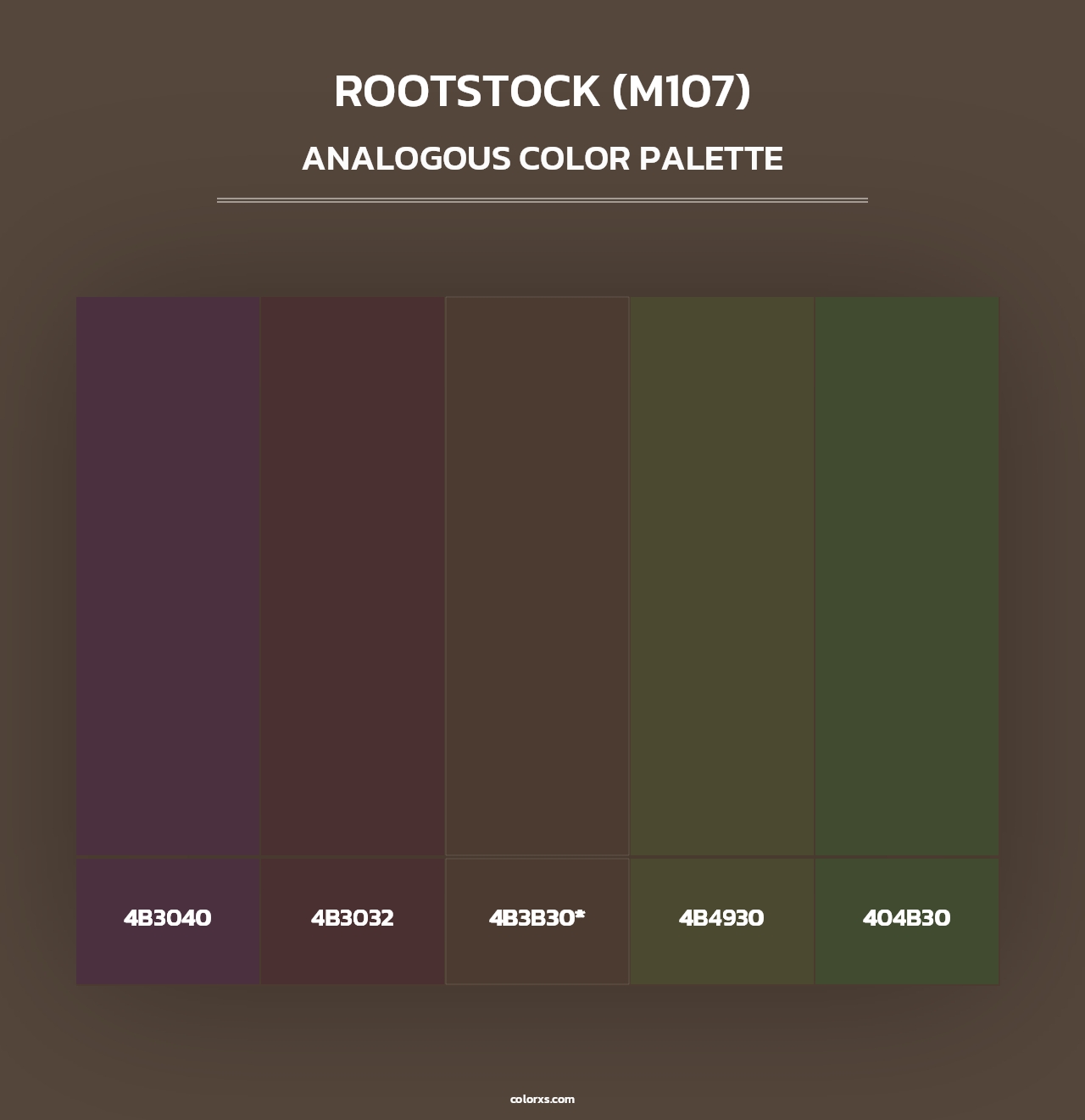 Rootstock (M107) - Analogous Color Palette