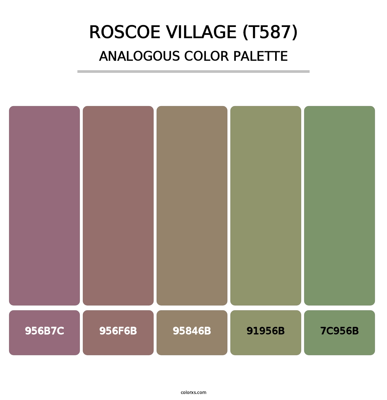 Roscoe Village (T587) - Analogous Color Palette