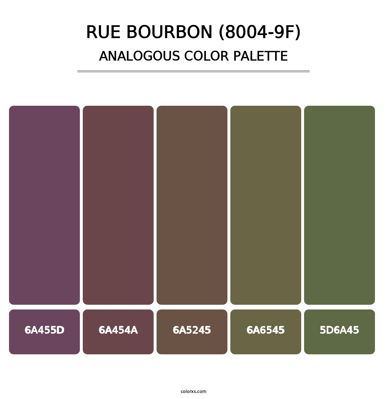 Rue Bourbon (8004-9F) - Analogous Color Palette